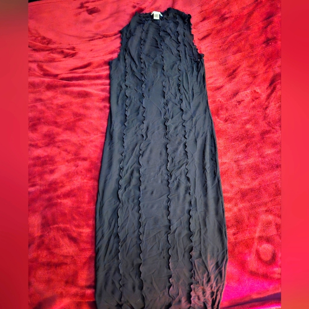 Sheer maxi sleeveless dress - size large